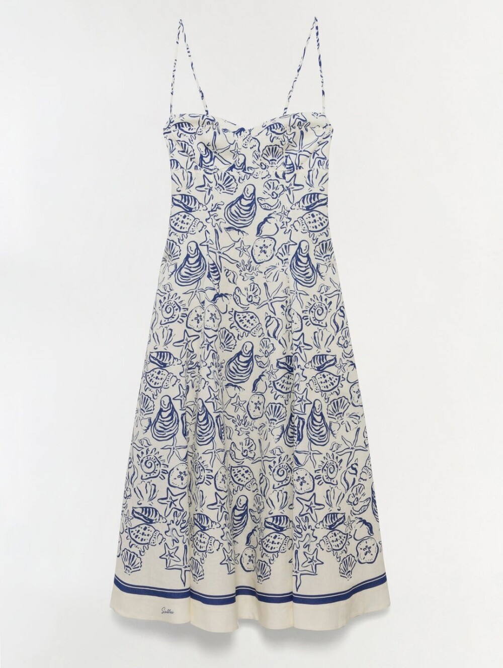 Simkhai Analise Linen Bustier Midi Dress - Picture 6 of 6